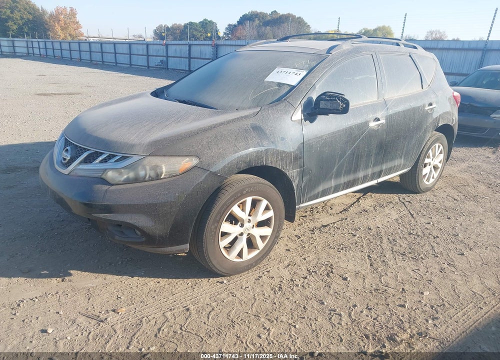 2012 NISSAN MURANO SL VIN: JN8AZ1MW2CW224973