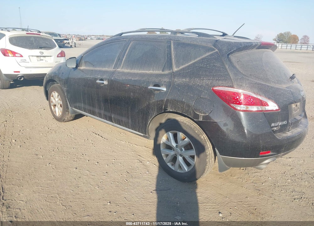 2012 NISSAN MURANO SL VIN: JN8AZ1MW2CW224973