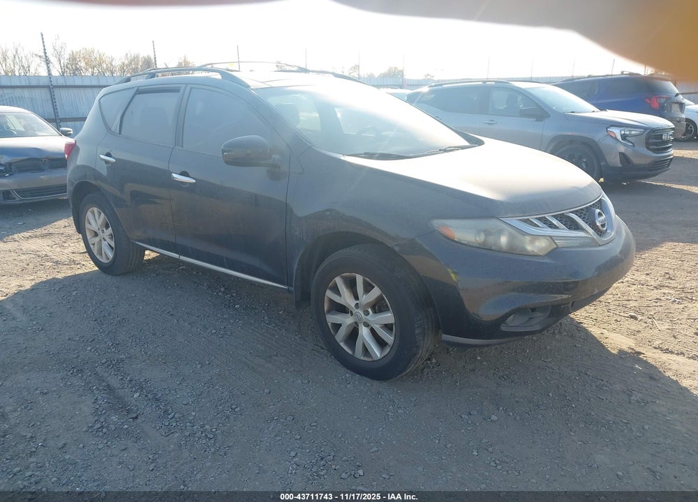 2012 NISSAN MURANO SL VIN: JN8AZ1MW2CW224973