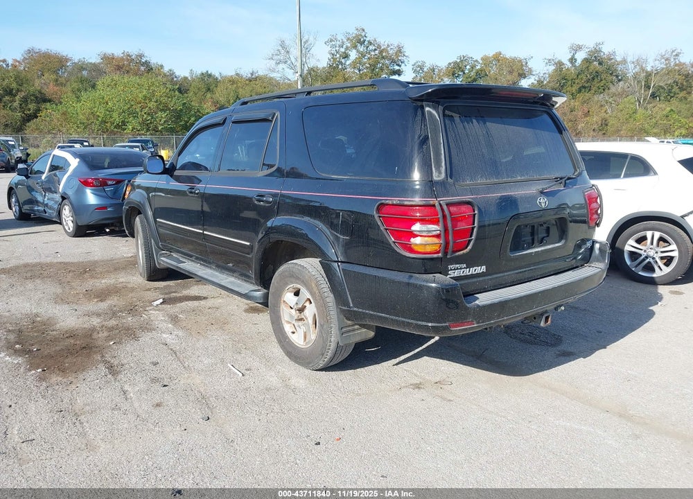 2002 TOYOTA SEQUOIA LIMITED V8 VIN: 5TDZT38A12S098971