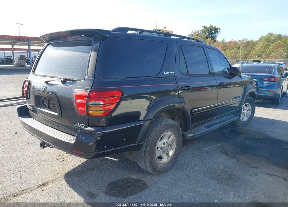2002 TOYOTA SEQUOIA LIMITED V8 VIN: 5TDZT38A12S098971