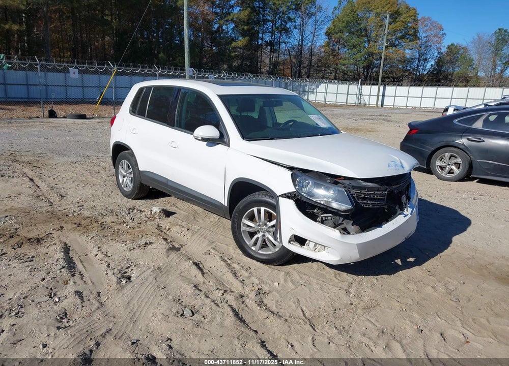 2013 VOLKSWAGEN TIGUAN S VIN: WVGBV7AX9DW543022