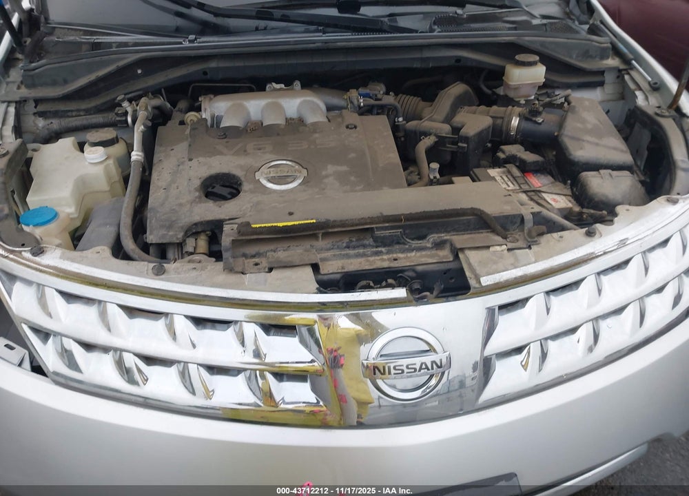 2006 NISSAN MURANO S VIN: JN8AZ08W86W514529