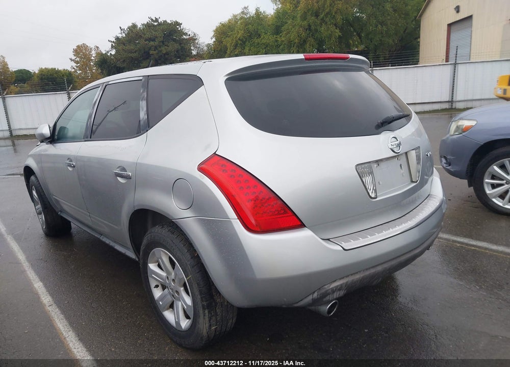 2006 NISSAN MURANO S VIN: JN8AZ08W86W514529