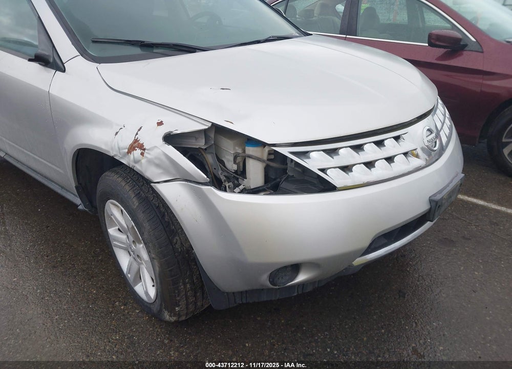 2006 NISSAN MURANO S VIN: JN8AZ08W86W514529