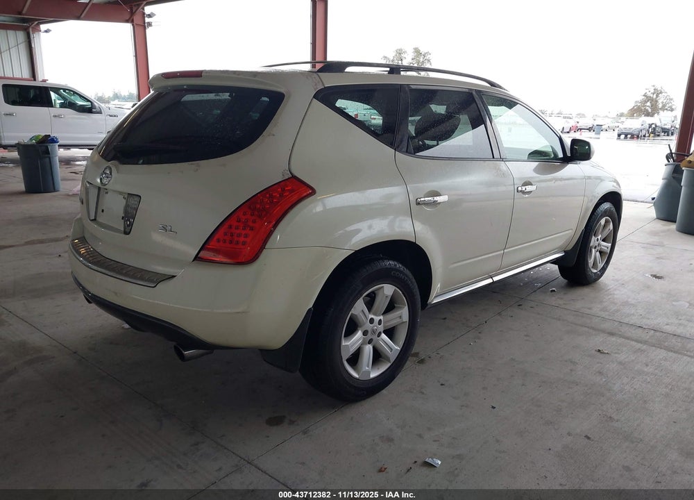2007 NISSAN MURANO SL VIN: JN8AZ08T97W529516