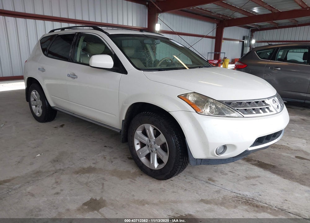 2007 NISSAN MURANO SL VIN: JN8AZ08T97W529516
