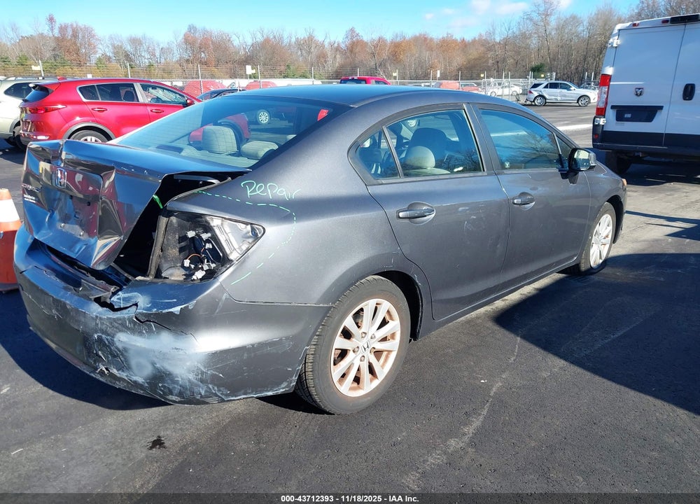 2012 HONDA CIVIC EX VIN: 19XFB2F81CE318377
