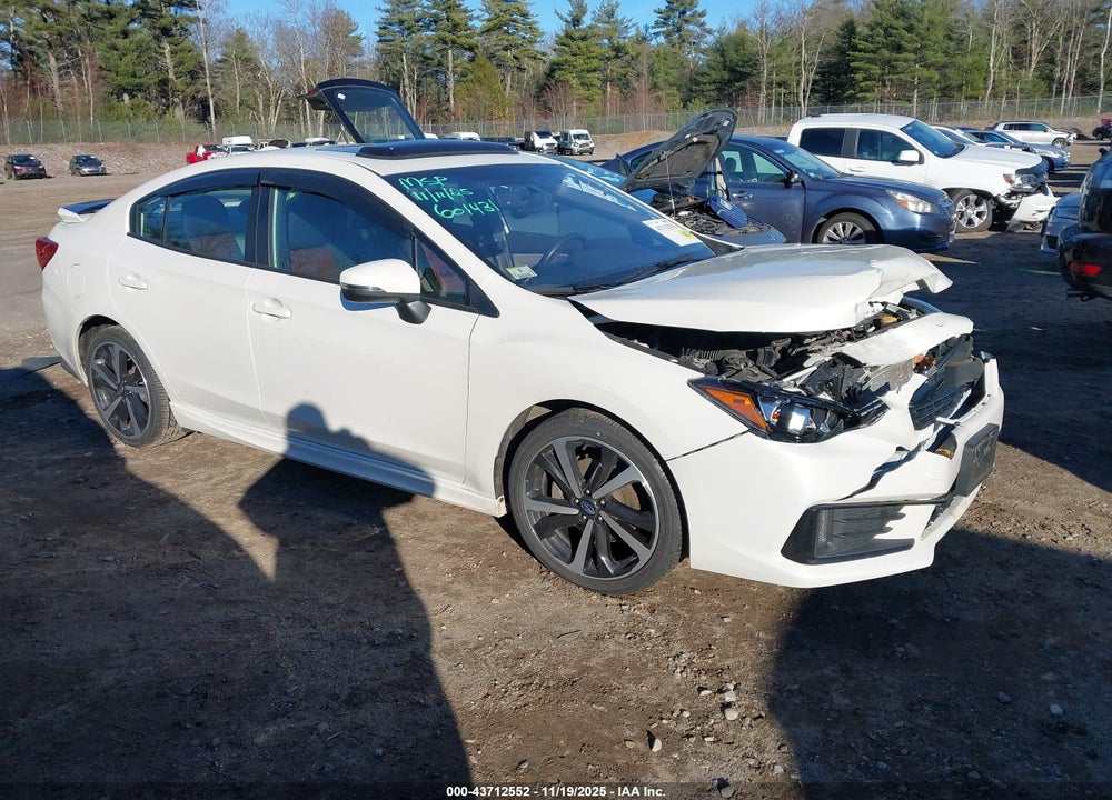 2021 SUBARU IMPREZA SPORT VIN: 4S3GKAM64M3601431