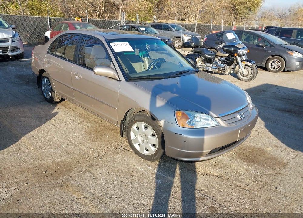 2002 HONDA CIVIC EX VIN: 1HGES26742L056848