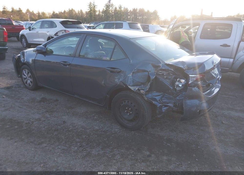 2015 TOYOTA COROLLA LE VIN: 2T1BURHE7FC397206