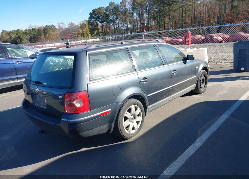 2003 VOLKSWAGEN PASSAT GLX VIN: WVWWH63BX3E178847