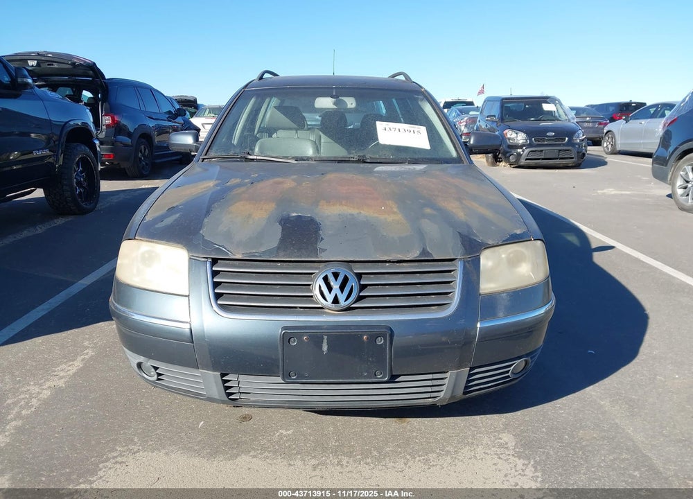 2003 VOLKSWAGEN PASSAT GLX VIN: WVWWH63BX3E178847