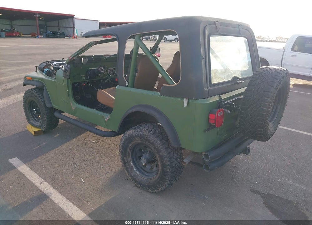 1984 JEEP CJ7 VIN: 1JCUF87AXET050230