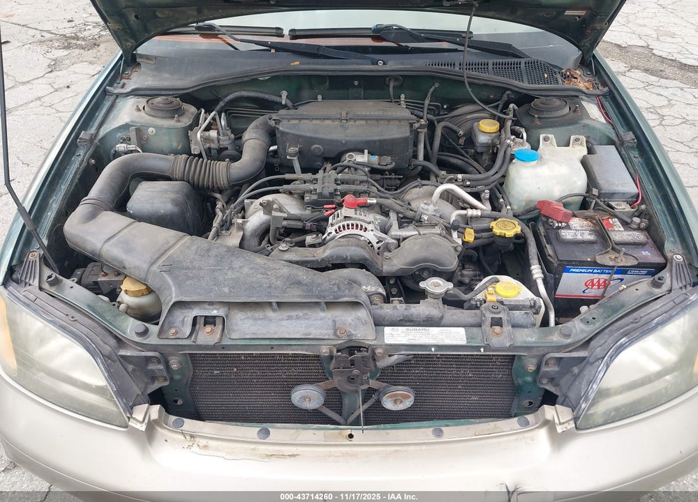 2002 SUBARU OUTBACK VIN: 4S3BH675827646712