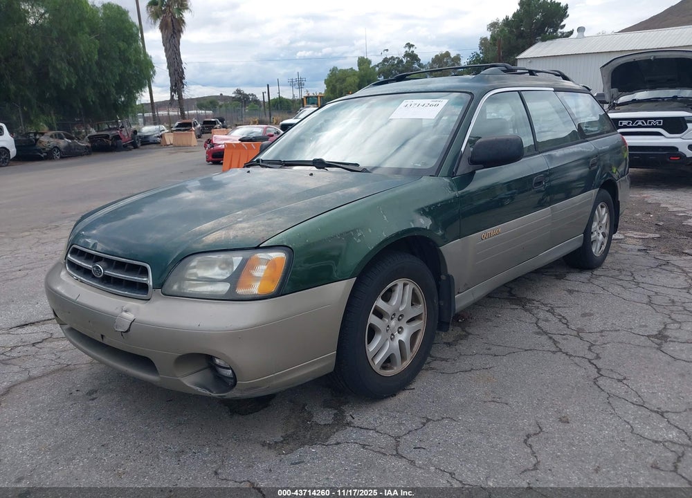 2002 SUBARU OUTBACK VIN: 4S3BH675827646712