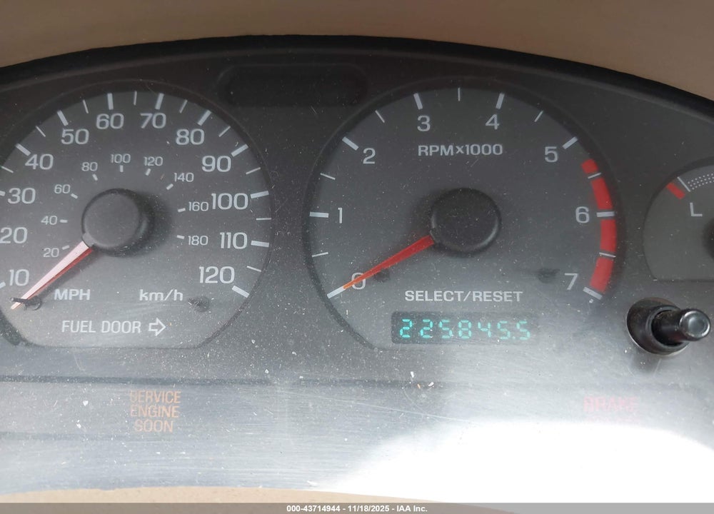 2000 FORD MUSTANG VIN: 1FAFP4441YF236598