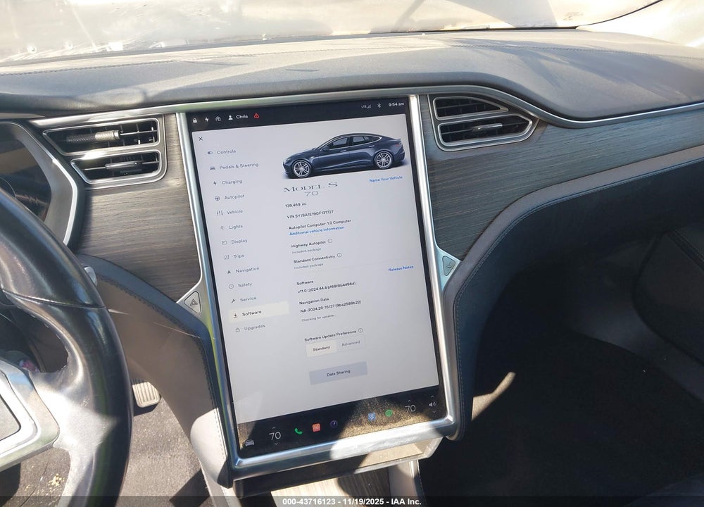 2016 TESLA MODEL S 60/70/75/85 VIN: 5YJSA1E19GF131727