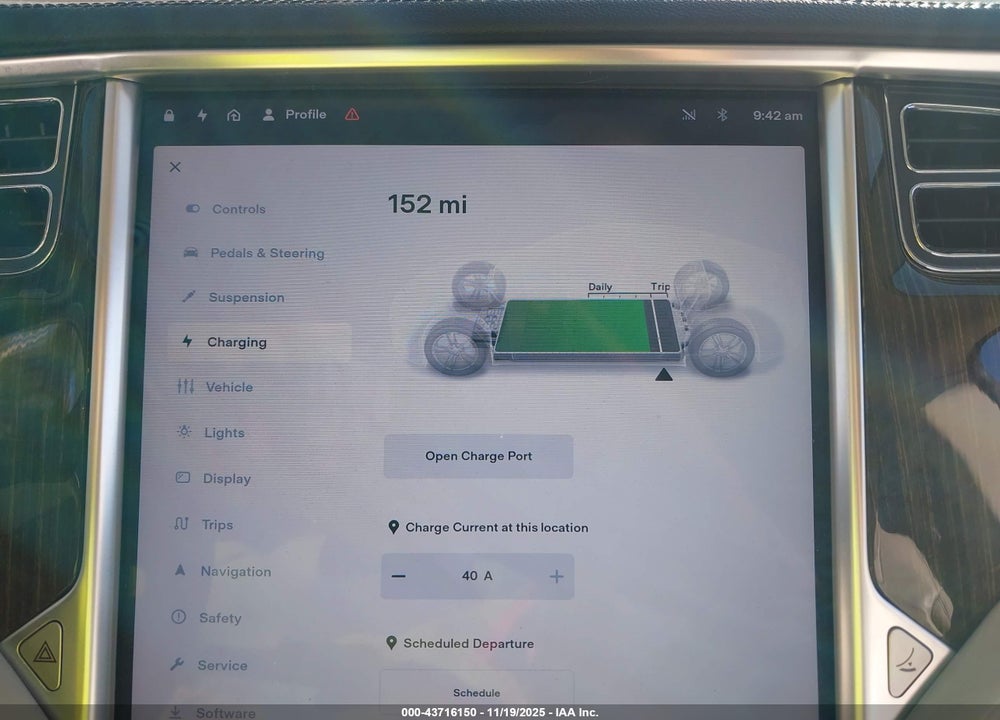 2013 TESLA MODEL S VIN: 5YJSA1AG6DFP08736