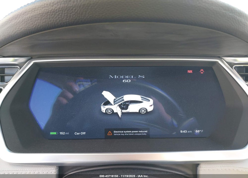 2013 TESLA MODEL S VIN: 5YJSA1AG6DFP08736
