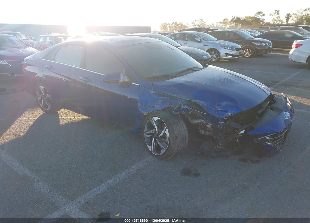 2022 HYUNDAI ELANTRA LIMITED VIN: 5NPLP4AG8NH067581