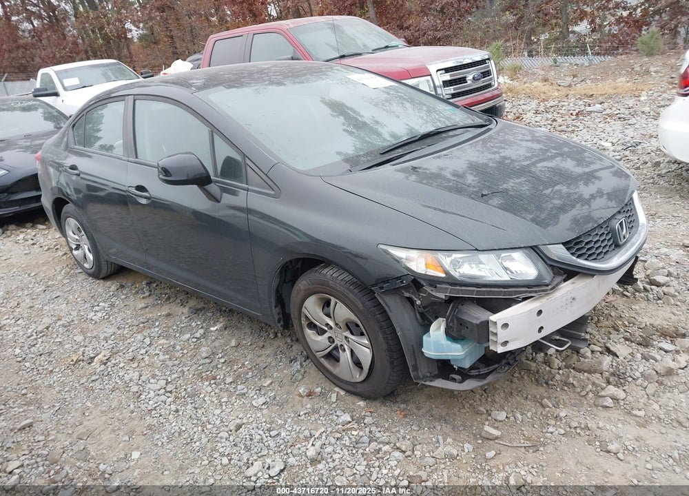2013 HONDA CIVIC LX VIN: 2HGFB2F57DH580756
