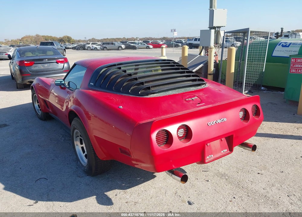 1981 CHEVROLET CORVETTE VIN: 1G1AY876XBS403604