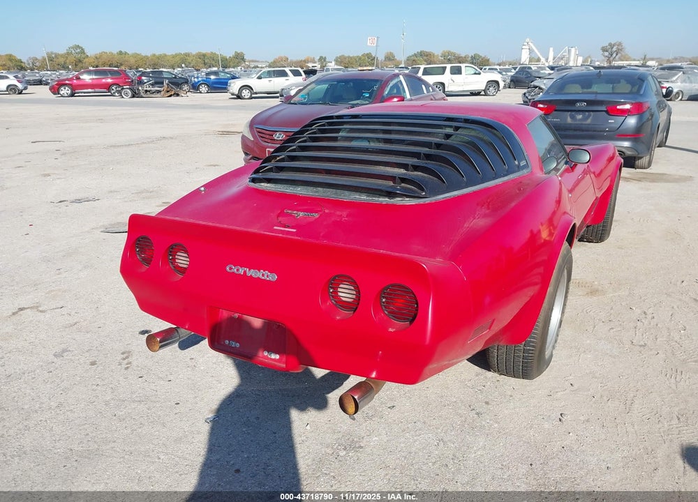 1981 CHEVROLET CORVETTE VIN: 1G1AY876XBS403604