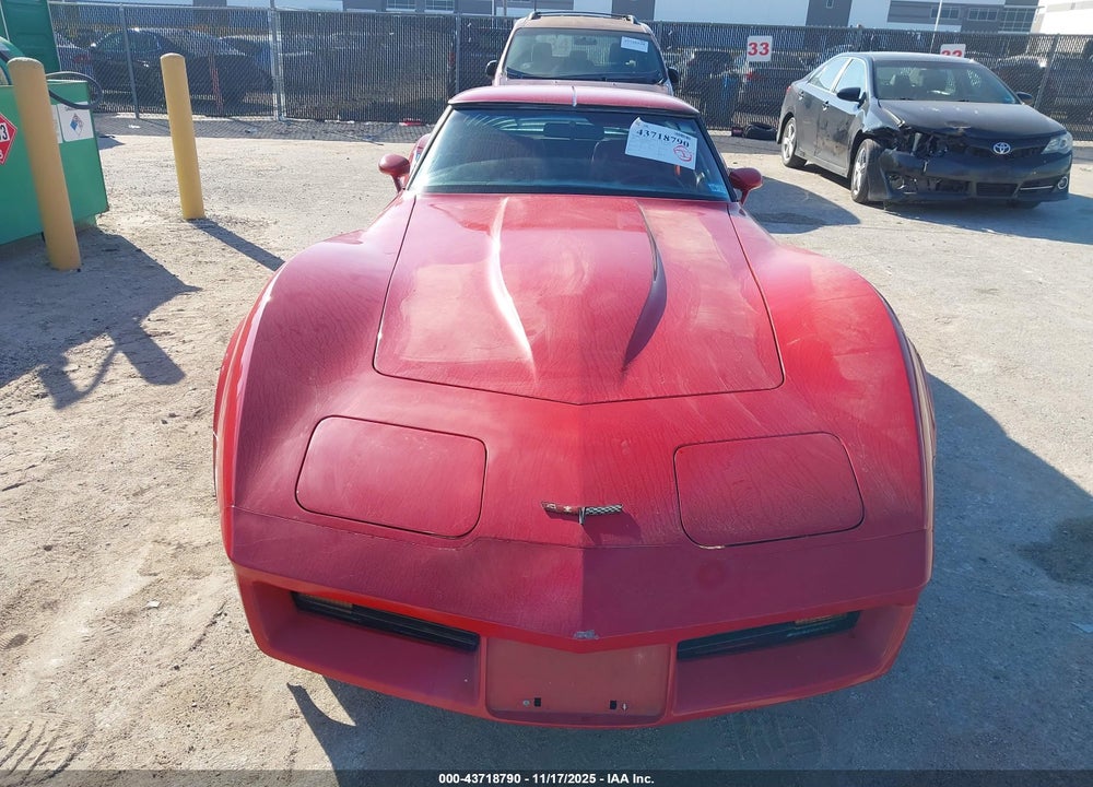 1981 CHEVROLET CORVETTE VIN: 1G1AY876XBS403604