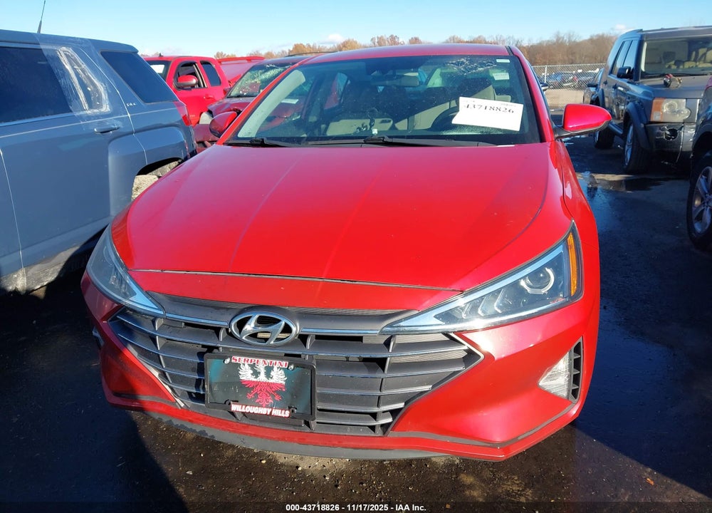 2020 HYUNDAI ELANTRA SEL VIN: 5NPD84LF1LH592792