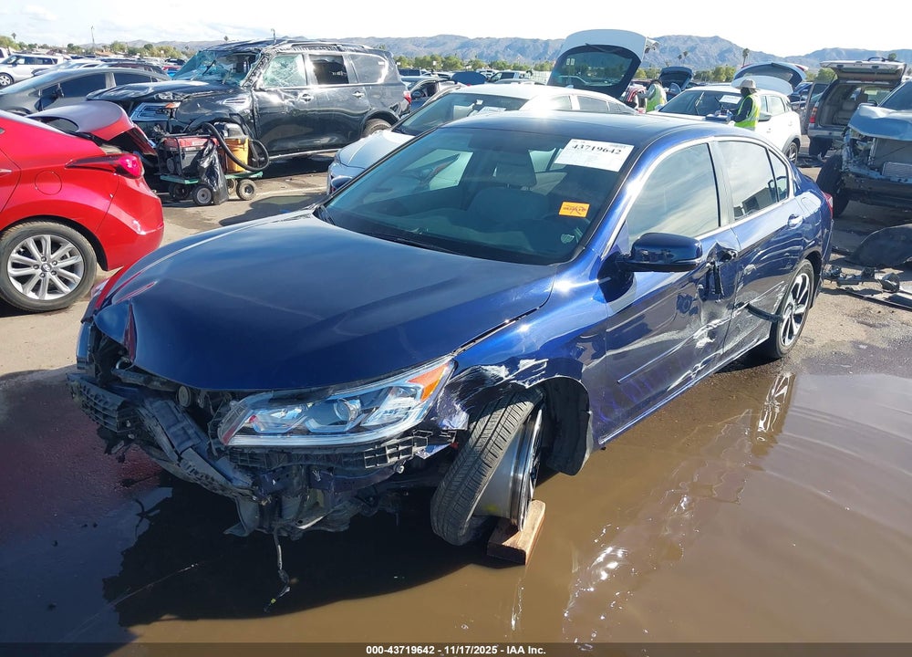 2017 HONDA ACCORD EX VIN: 1HGCR2F7XHA065190