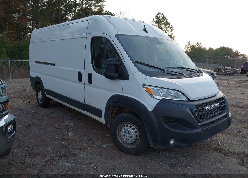2024 RAM PROMASTER 2500 TRADESMAN HIGH ROOF 159 WB W/PASS SEAT VIN: 3C6LRVDG6RE132182