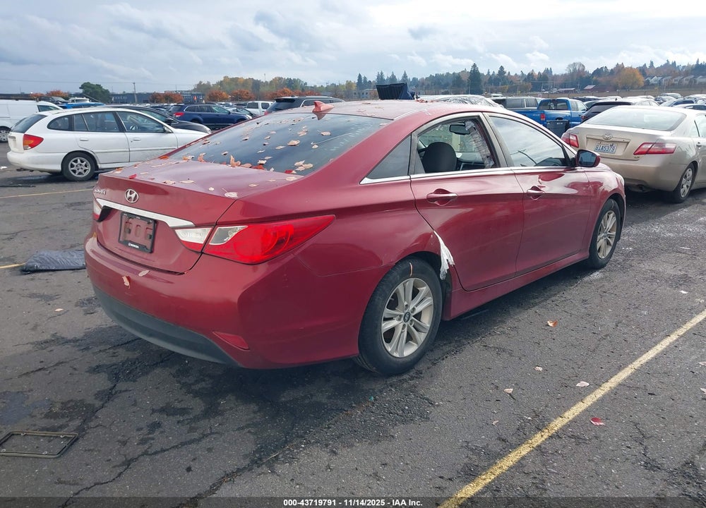 2014 HYUNDAI SONATA GLS VIN: 5NPEB4AC1EH917944