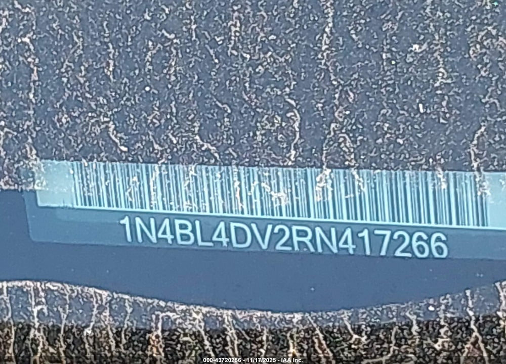 2024 NISSAN ALTIMA VIN: 1N4BL4DV2RN417266