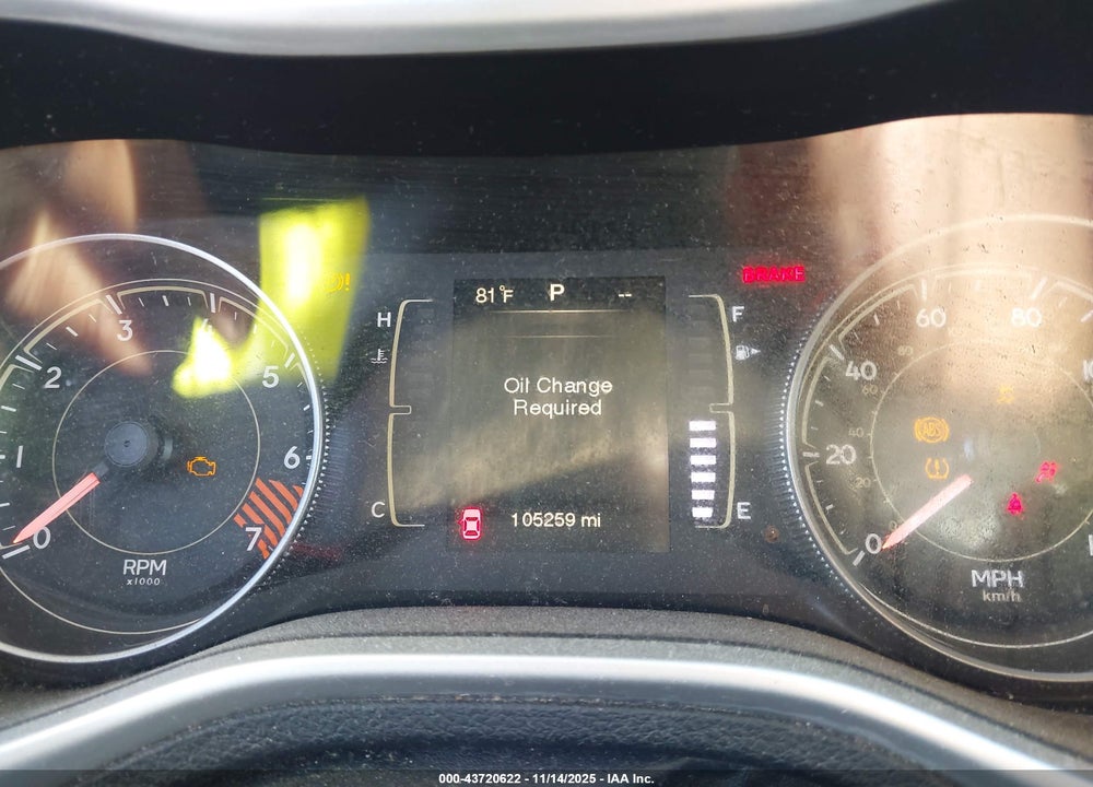 2014 JEEP CHEROKEE LATITUDE VIN: 1C4PJMCB4EW128133
