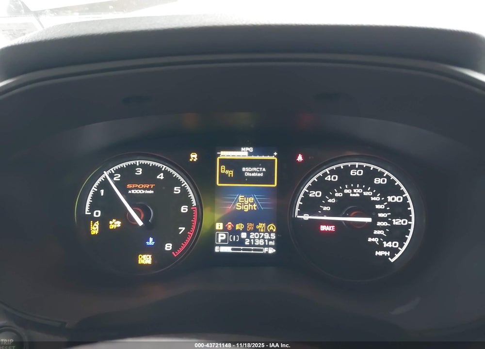 2022 SUBARU FORESTER SPORT VIN: JF2SKAGC5NH415320