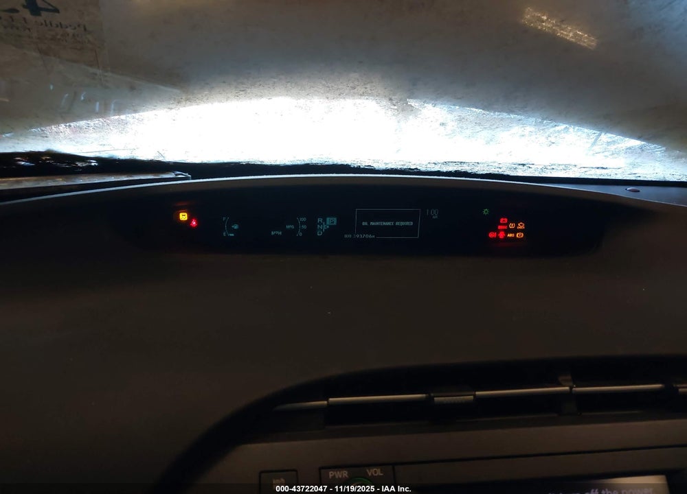 2011 TOYOTA PRIUS THREE VIN: JTDKN3DU6B1353316