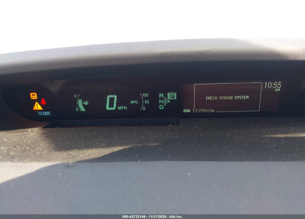 2011 TOYOTA PRIUS THREE VIN: JTDKN3DU8B5347574