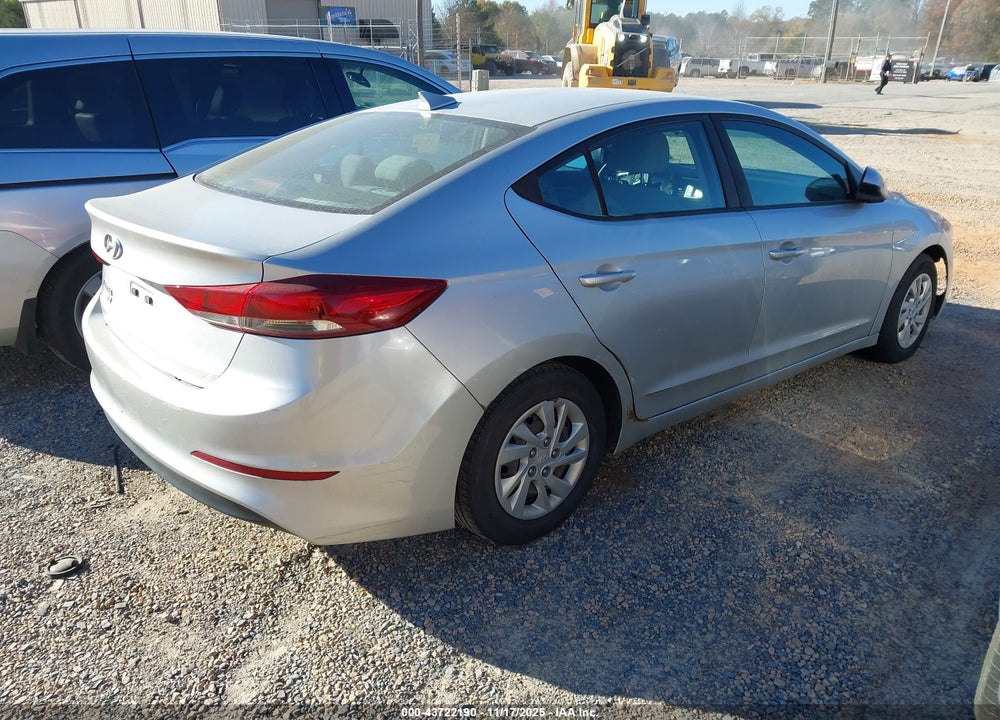 2017 HYUNDAI ELANTRA SE VIN: 5NPD74LFXHH099722