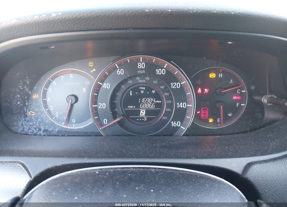 2017 HONDA ACCORD EX-L V6 VIN: 1HGCT2B8XHA005068