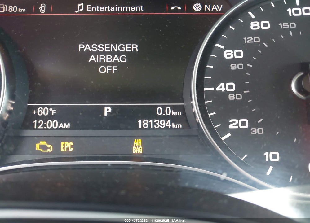 2012 AUDI A6 3.0 PREMIUM VIN: WAUBGAFC6CN005350