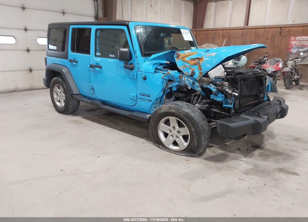 2018 JEEP WRANGLER JK UNLIMITED SPORT S 4X4 VIN: 1C4BJWDG2JL889609