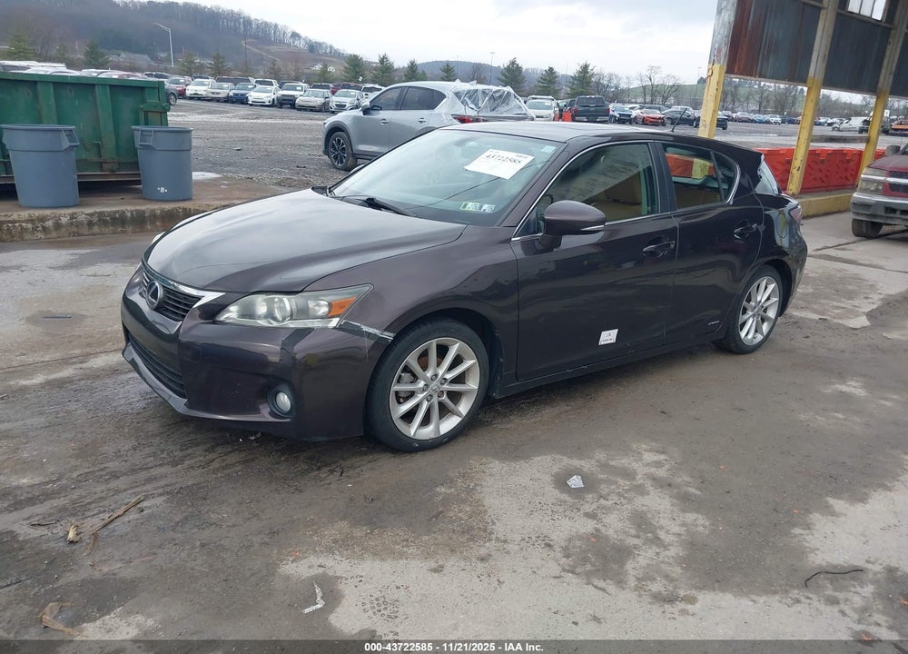 2011 LEXUS CT 200H VIN: JTHKD5BH0B2002592