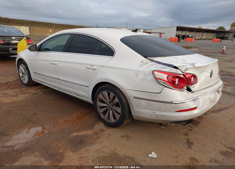 2012 VOLKSWAGEN CC SPORT VIN: WVWMP7ANXCE544433