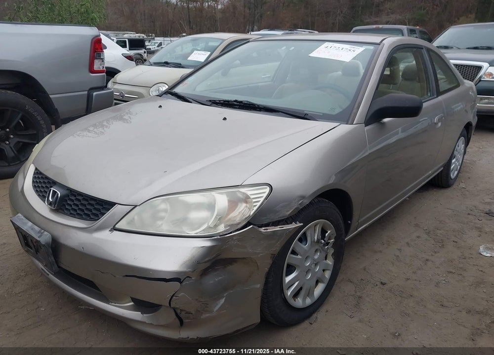 2005 HONDA CIVIC VIN: 1HGEM22605L051917