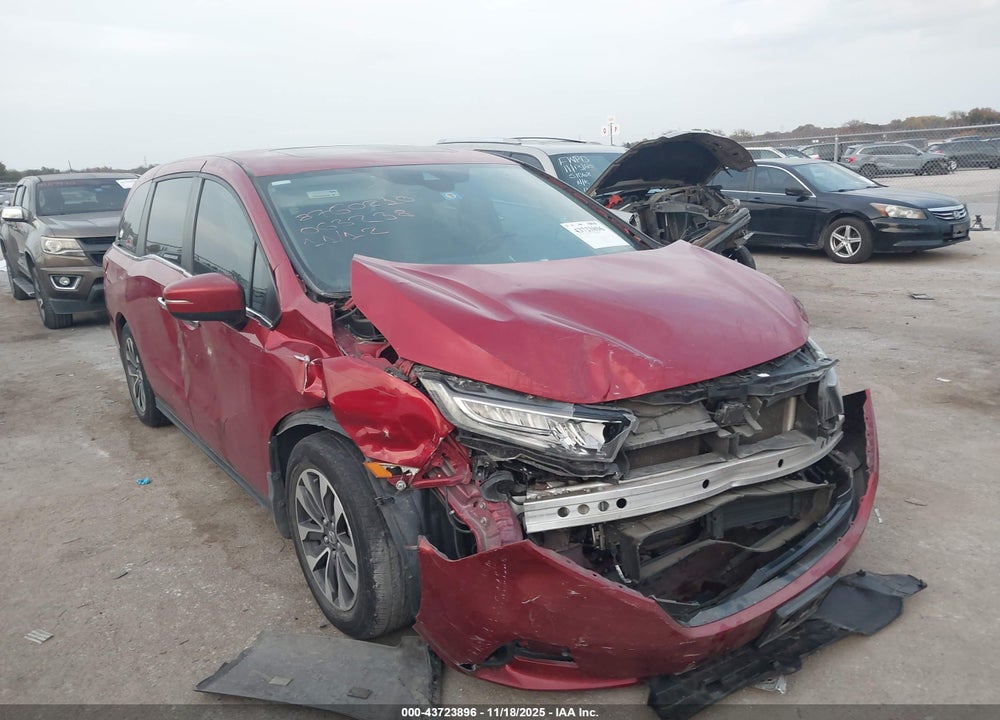 2022 HONDA ODYSSEY EX-L VIN: 5FNRL6H70NB063238