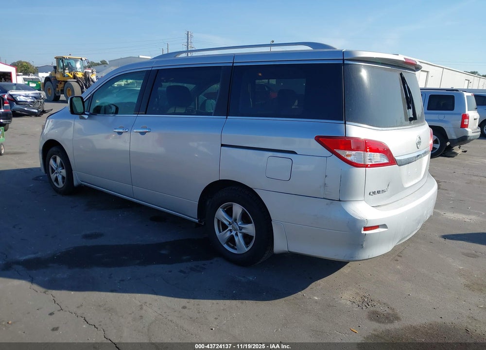 2014 NISSAN QUEST SV VIN: JN8AE2KP9E9103923