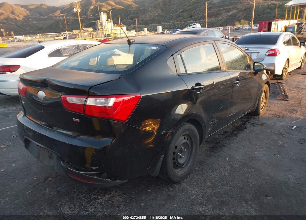 2013 KIA RIO LX VIN: KNADM4A32D6242438