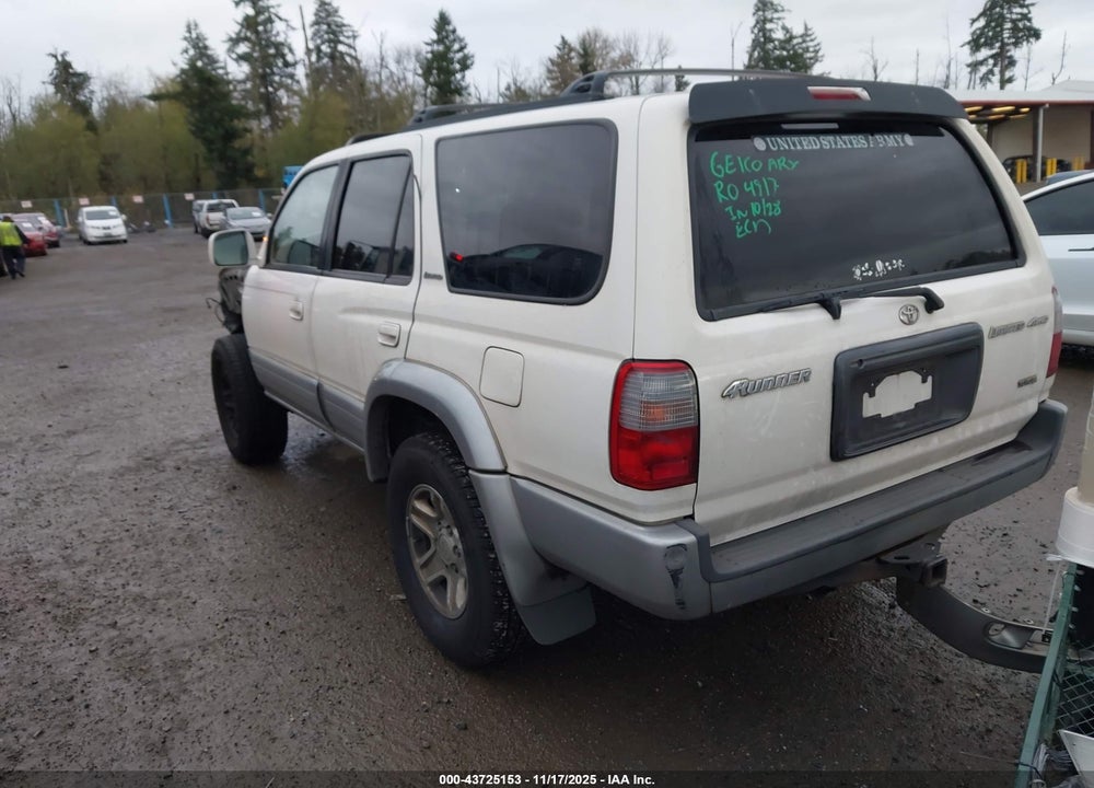 1999 TOYOTA 4RUNNER LIMITED V6 VIN: JT3HN87R1X0199274