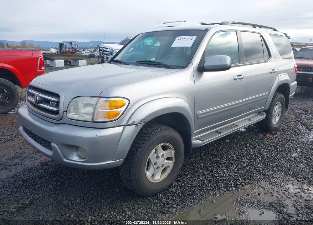 2001 TOYOTA SEQUOIA LIMITED VIN: 5TDBT48A21S004103